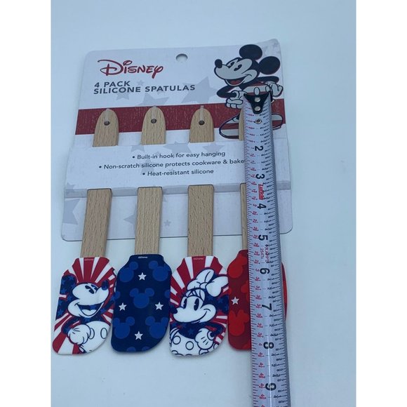 Disney Mickey and Minnie Mouse Patriotic 4 Pack Mini Spatula Set - Picture 10 of 10